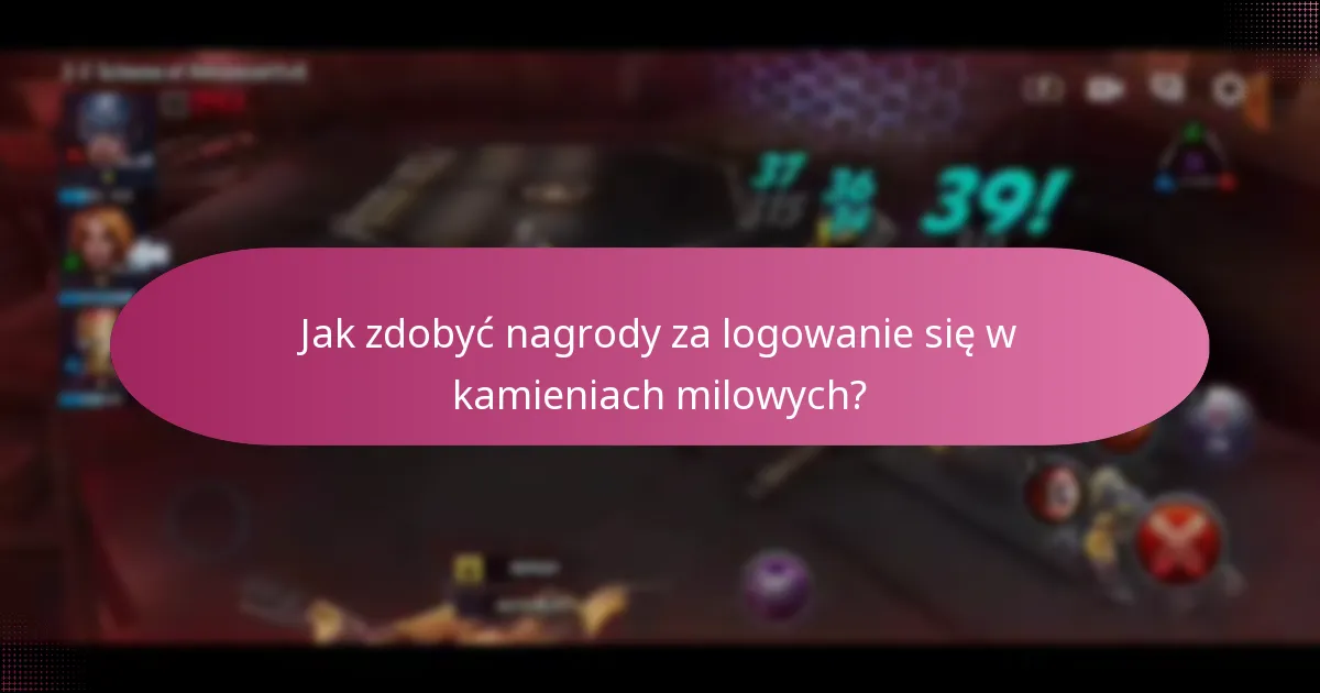 Jakie specjalne przedmioty są dostępne poprzez logowania w kamieniach milowych?