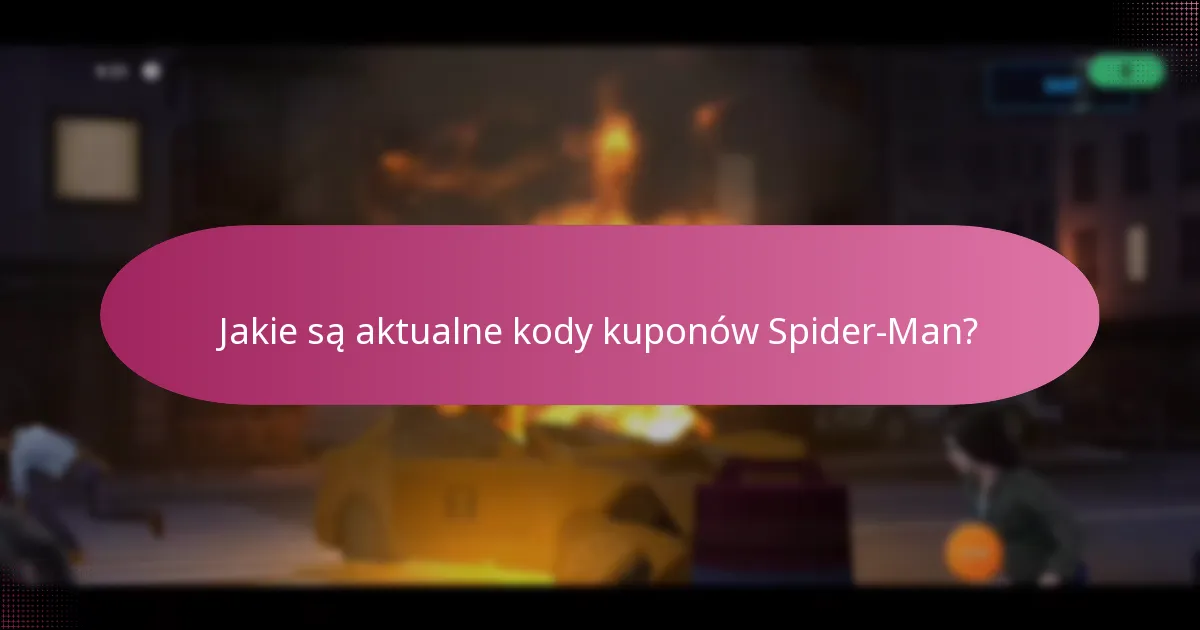 Jakie unikalne nagrody można uzyskać z kodami kuponów Spider-Man?